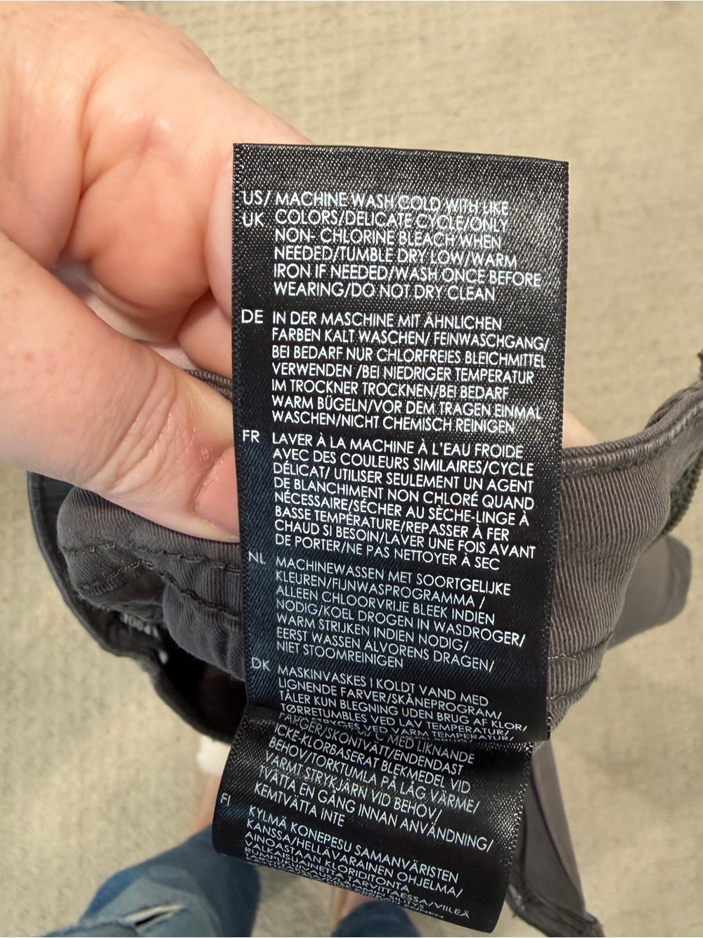 Men's Straight Fit Charcoal Gray Jeans - 34x32 - Picture 5 of 11